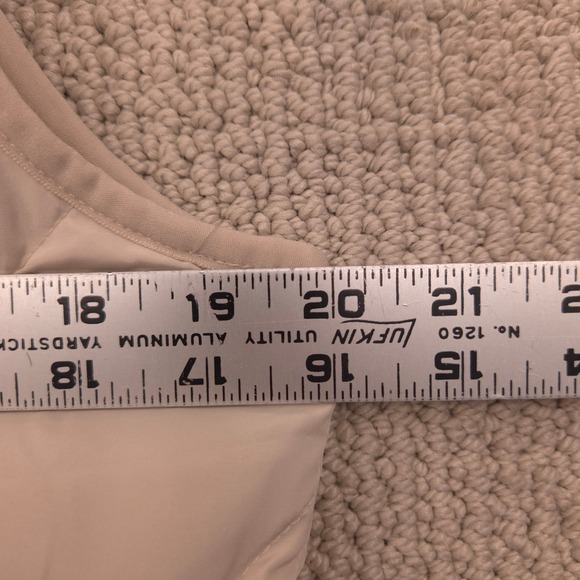 Woolrich Duck Down Quilted Full Zip‎ Puffer Vest Beige Womens Medium - Picture 5 of 6